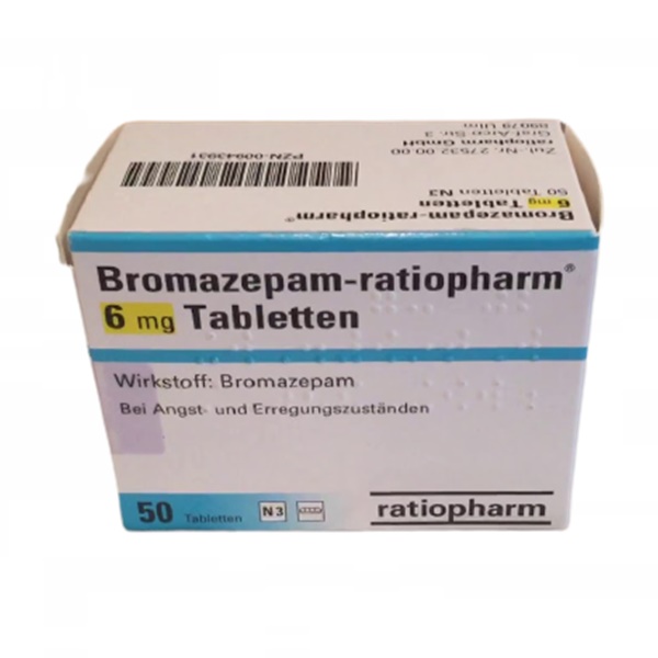 Bromazepam Ratiopharm 6 mg 50 Tabletten