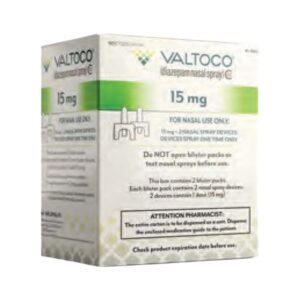 Valtoco 15 mg Diazepam-Nasenspray 2 Blister à 2 Sprays